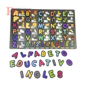 Brinquedos Montessoriano Letras e Números Inglês