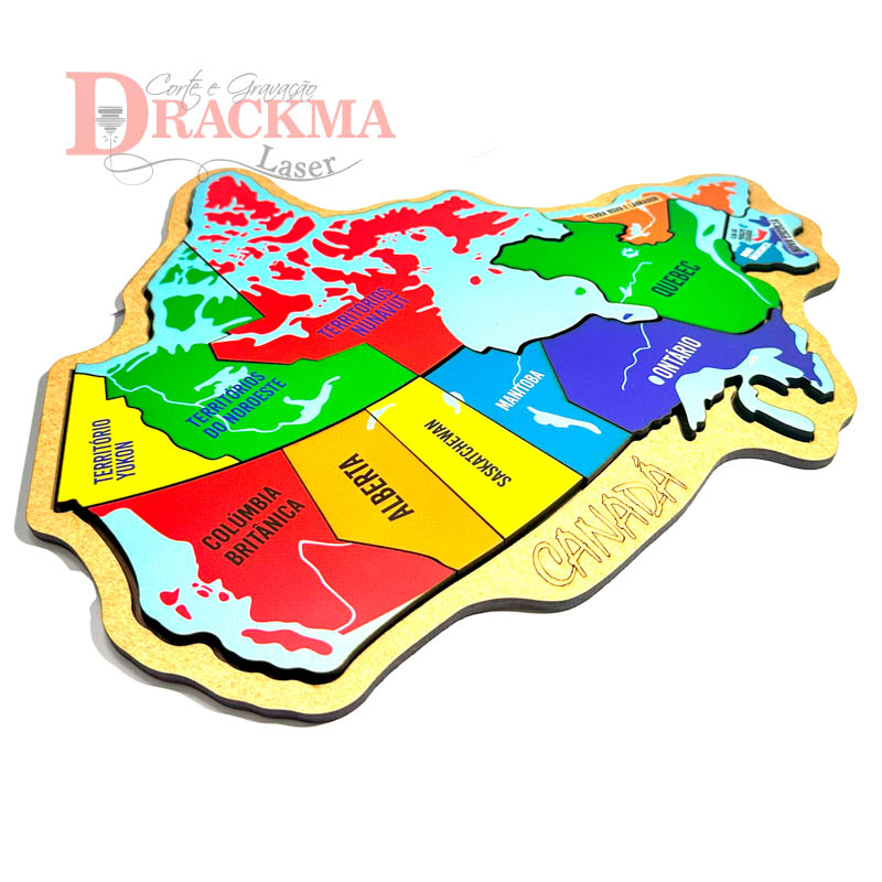 Quebra-Cabeça Mapa do Canadá - Imagem 3