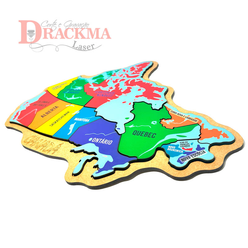 Quebra-Cabeça Mapa do Canadá - Imagem 4