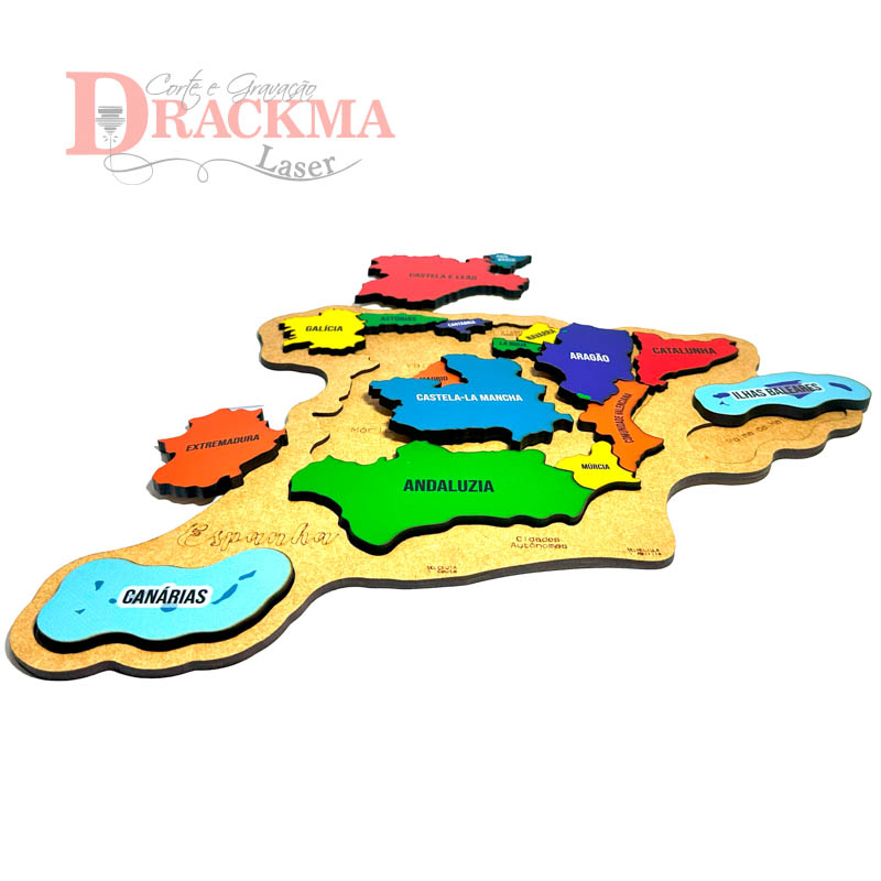 Quebra-Cabeça Mapa da Espanha - Imagem 3