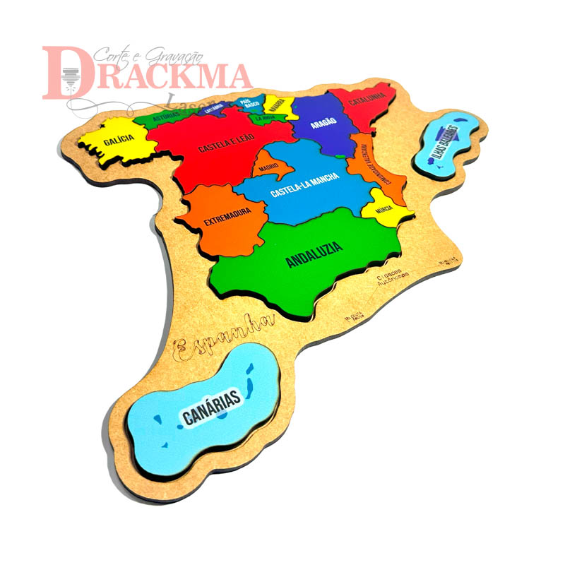 Quebra-Cabeça Mapa da Espanha - Imagem 5