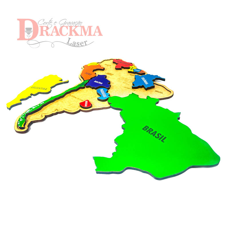 Quebra-Cabeça Mapa da América do Sul - Imagem 5