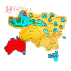 Quebra-Cabeça Mapa da Oceania