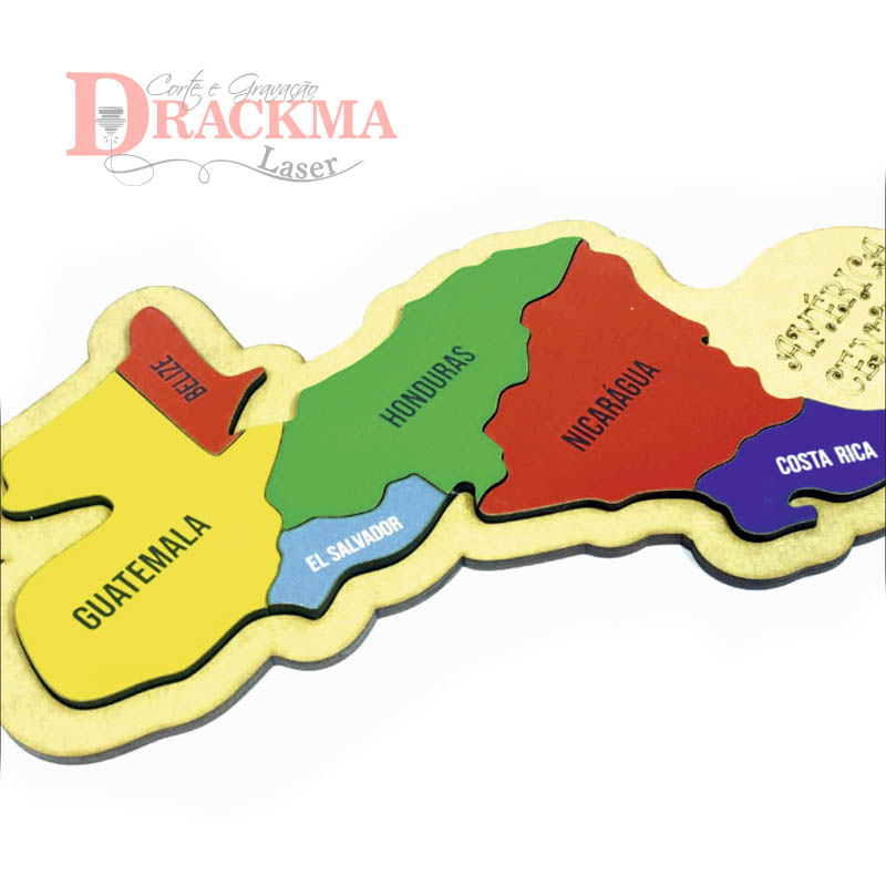 Quebra-Cabeça Mapa da América Central - Imagem 6