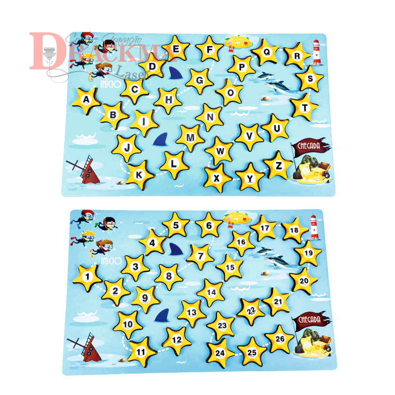 Fundo do Mar - Alfabeto e Números Brinquedo educativo