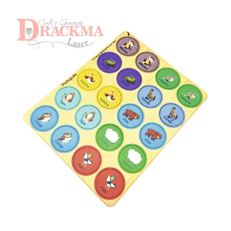 Jogo da memória Macaco + animais